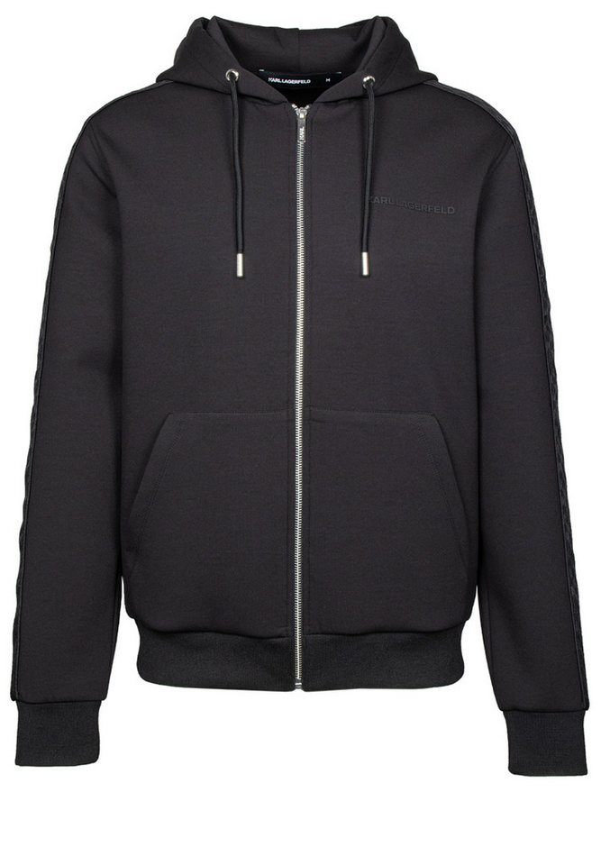 LAGERFELD Sweatjacke mit seitlichem Logo-Streifen (1-tlg) von LAGERFELD