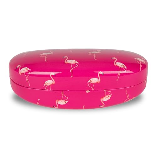 LAGO TERRA Hartschalenetui für Brillen/Sonnenbrillen, Flamingo, Pink, Rosa (groß), 42 von LAGO TERRA
