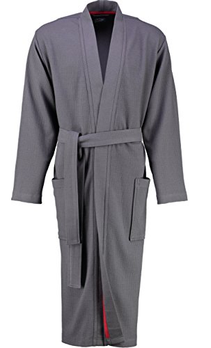 LAGO Bademantel Herren Kimono 816 anthrazit - 72 S von LAGO