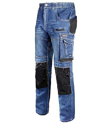 Lahti PRO Arbeitshose L40510 Slim FIT Jeanshose Sicherheitshose Schutzhose Jeans Herrenhose Hose Bundhose Berufshose Herren (2XL) von Lahti PRO