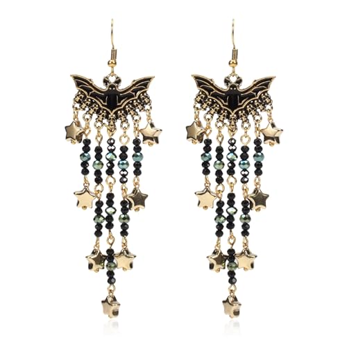 4. Juli Unabhängigkeitstag Ohrring Halloween Ohrringe für Frauen Tropfen Baumeln Gothic Ohrringe Kostüm Party Ohrringe Urlaub Festlich Schmuck Geschenke (Bat) von LAIBUY