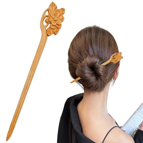 Handgefertigte alte Haarstäbchen, chinesische Haarstäbe, Blume, Retro-Stick, Hanfu Dressing-Zubehör für Frauen, einzigartige Weihnachtsgeschenke, 1 Packung Handgefertigte alte Haarstäbchen, chinesische Haarstäbe, Blume, Retro-Stick, Hanfu Dressing-Zubehör für Frauen, einzigartige Weihnachtsgeschenke, 1 Packung von LAIBUY