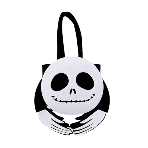LAIBUY DIY Halloween Filz Candy Bag - Tragbarer Süßigkeiteneimer für Jungen und Mädchen, Party, Festival, Outdoor-Aktivitäten von LAIBUY