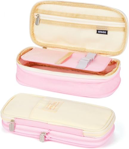 LAIBUY Federmäppchen mit großem Fassungsvermögen, für Büro, Uni, Schule, große Aufbewahrung, hohe Kapazität, Beutel, Organizer, Rosa LAIBUY Federmäppchen mit großem Fassungsvermögen, für Büro, Uni, Schule, große Aufbewahrung, hohe Kapazität, Beutel, Organizer, Rosa von LAIBUY