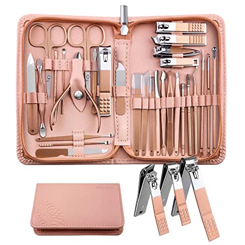 Maniküre Set Pediküre Kit - 30 in 1 Nagel Kit Professionelle Edelstahl Nagelpflege Kit für Frauen - Rosa Maniküre Set Pediküre Kit - 30 in 1 Nagel Kit Professionelle Edelstahl Nagelpflege Kit für Frauen - Rosa von LAIBUY