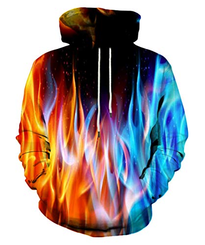 LAIDIPAS Unisex Graphic Hoodies 3D Print buntes Design Cool Sweatshirt mit Tasche für Damen und Herren - mehrfarbig - XX-Large von LAIDIPAS