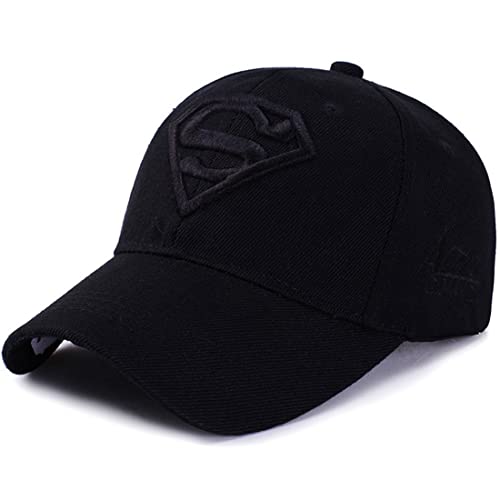 LAIFEKE Baseball Cap Superman Snapback Hat Stickerei Baseball Cap für Männer Frauen (Schwarz) von LAIFEKE