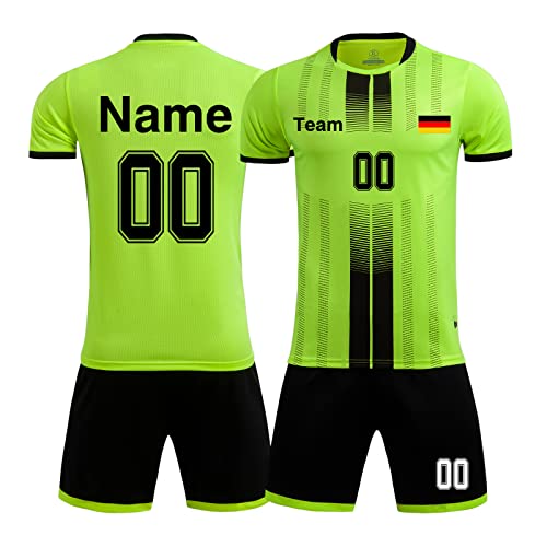 Fußball Trikot Kinder Namen Personalisiert Kinder Jungs Trikot mit Eigenem Namen Nummer Team Logo von LAIFU