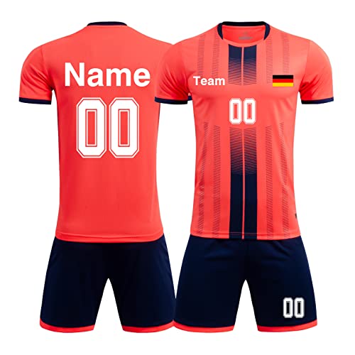 Fußball Trikot Kinder Namen Personalisiert Kinder Jungs Trikot mit Eigenem Namen Nummer Team Logo von LAIFU