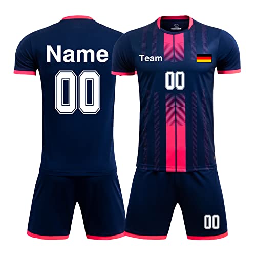 Fußball Trikot Kinder Namen Personalisiert Kinder Jungs Trikot mit Eigenem Namen Nummer Team Logo von LAIFU