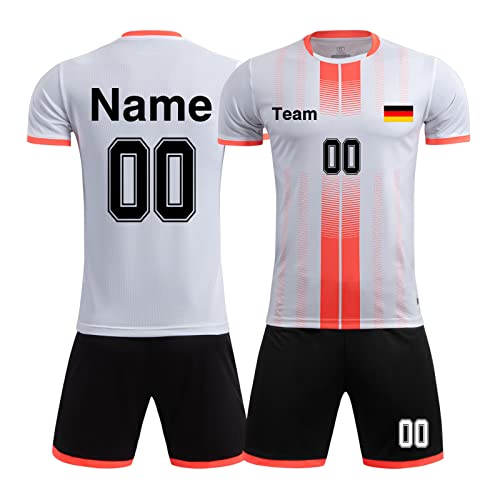 Fußball Trikot Kinder Namen Personalisiert Kinder Jungs Trikot mit Eigenem Namen Nummer Team Logo von LAIFU