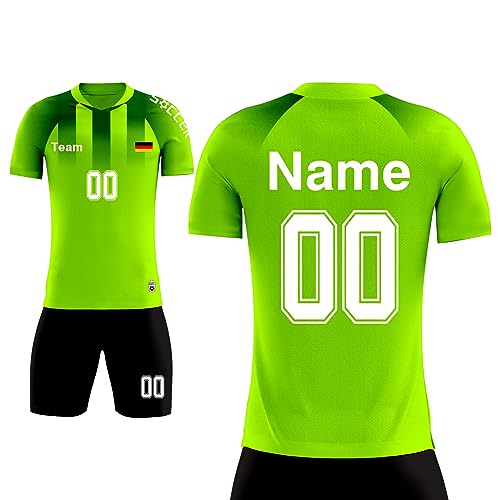 Fussball Trikot Kinder Personalisiert Erwachsene Trikot Fussballtrikot Kinder mit Namen Nummber Team Logo Home Auswärts Fußball Trikot von LAIFU