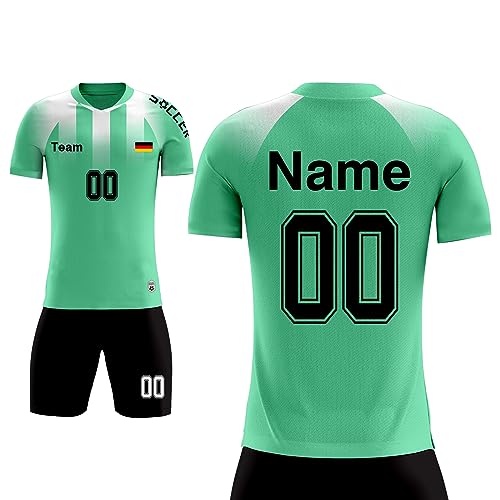 Fussball Trikot Kinder Personalisiert Erwachsene Trikot Fussballtrikot Kinder mit Namen Nummber Team Logo Home Auswärts Fußball Trikot von LAIFU