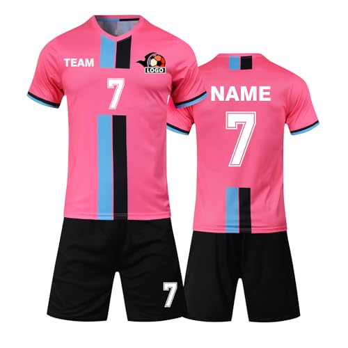 LAIFU Benutzerdefiniert Fussball Trikot Kinder Set und Erwachsene Set Personifizieren Name Nummer Mannschaft Fussball Trikots Herren und Frauen von LAIFU