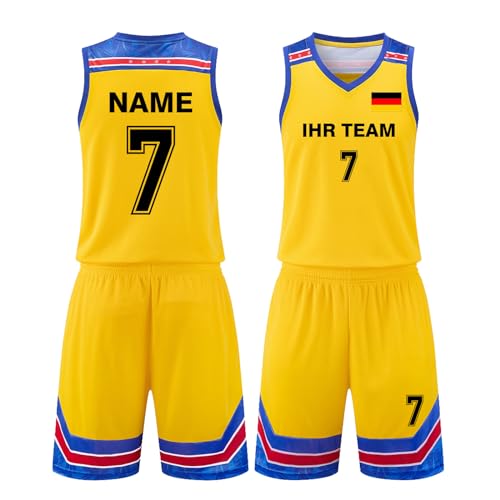 LAIFU Benutzerdefinierte Basketball Jersey und Shorts für Kind Erwachsene Personalisierte Basketball Trikots Set von LAIFU
