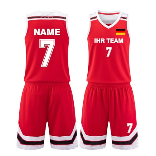 LAIFU Benutzerdefinierte Basketball Jersey und Shorts für Kind Erwachsene Personalisierte Basketball Trikots Set von LAIFU