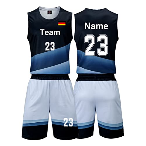 LAIFU Benutzerdefinierte Basketball Trikot Basketball Trikot Herren Individuell Gestaltbar Mit Beliebigem Namen und Nummer von LAIFU