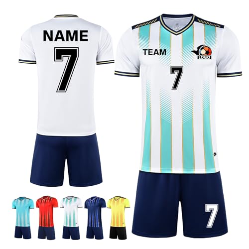 LAIFU Personalisiert Turnier Trikot Komplettdesign Service Geschenk für Turnierteilnehmer Quick Dry Material (Weiß) von LAIFU