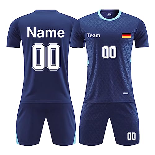 LAIFU Personalisierte Fussball Trikot Kinder Jungen | Trikot Kinder mit Eigenem Namen | Fußball Trikot Set | Fußball Geschenke von LAIFU