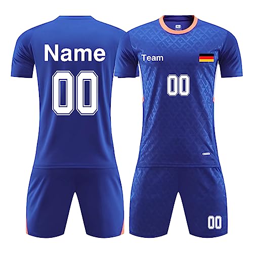 LAIFU Personalisierte Fussball Trikot Kinder Jungen | Trikot Kinder mit Eigenem Namen | Fußball Trikot Set | Fußball Geschenke von LAIFU