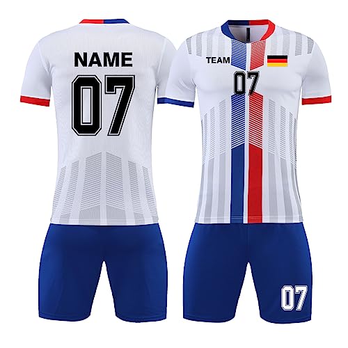 LAIFU Personalisierte Trikots Kinder Trikot Set Kinder Mit Namen von LAIFU