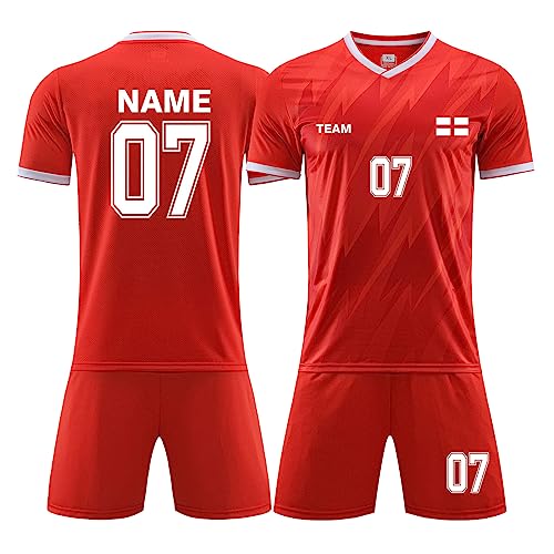 LAIFU Personalisiertes Fußballtrikot Fussball Trikot Mit Nummer und Namen von LAIFU