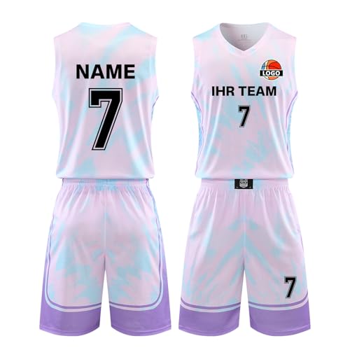LAIFU benutzerdefinierte Basketball-Trikot Männer Personalisieren Sie Ihren eigenen Namen,Team-Logo,für Männer Jungen Frauen Mädchen Basketball-Weste von LAIFU
