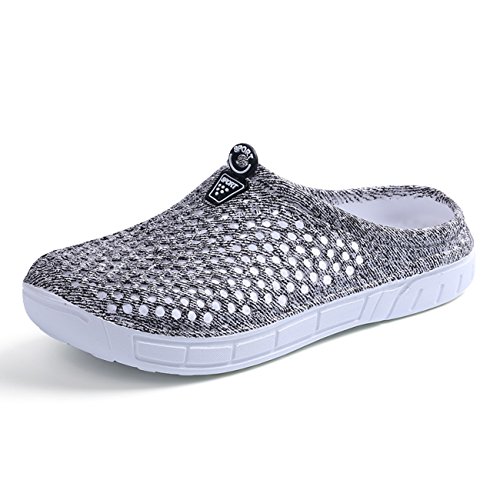 Damen Garten Clogs Frauen Atmungsaktive Schuhe Badeschuhe Strandschuhe Wasserschuhe Schuhe Hausschuhe Wanderschuhe Grau 37 von LAILI