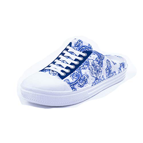 Damengarten verstopfen Schuhe Strandsandalen atmungsaktive Hausschuhe Duschschuhe Wasser Wanderschuhe blau und weiß Porzellan Serie Modehausschuhe Reiseschuhe Blue 2 41 von LAILI