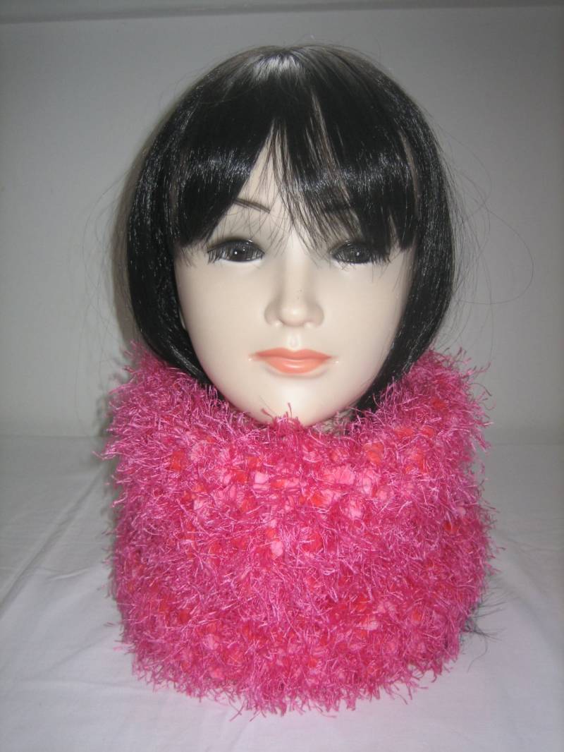 Hals Wolle Rot Fuschia von LAINEMERINOS