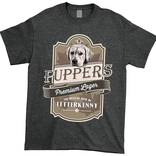 Puppers R T-Shirt Letterkenny Dark Heather Black 3XL Puppers R T-Shirt Letterkenny Dark Heather Black 3XL von LAINIEBA