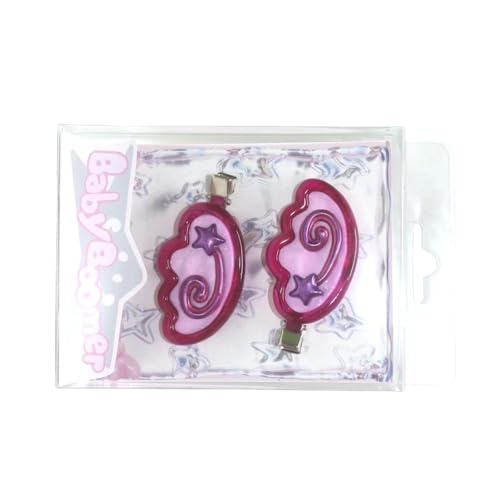 2 x Flügel-Haarspangen, Acryl-Haarnadeln, Haarstyling-Werkzeug, Entenschnabel-Clip für Frauen, sichere Haarnadel für Musikfestivals von LAIOUSN