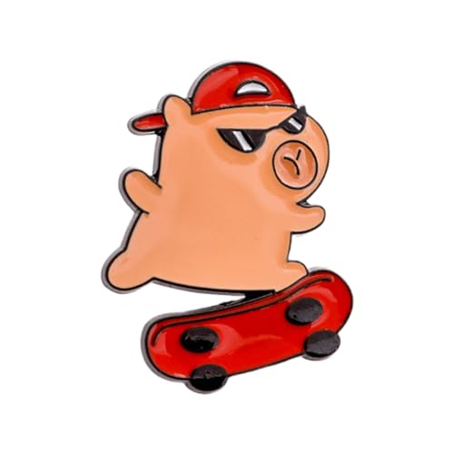 Capybaras Brosche Charm Tiernadel Capybaras Brosche Anstecknadel Mode Revers Metall Textur geeignet für stilvollen Rucksack Cartoon Tier Zubehör, Einheitsgröße, Wie beschrieben von LAIOUSN