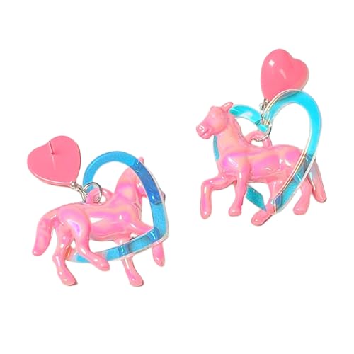 Einzigartige Herz-Pferde-Ohrstecker, modische Pferde für Frauen, Acryl, baumelnde Ohrstecker, Schmuck, Einheitsgröße, Wie beschrieben, Wie beschrieben Einzigartige Herz-Pferde-Ohrstecker, modische Pferde für Frauen, Acryl, baumelnde Ohrstecker, Schmuck, Einheitsgröße, Wie beschrieben, Wie beschrieben von LAIOUSN