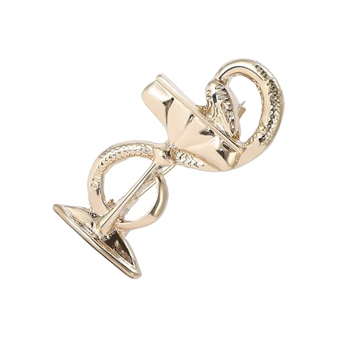 Elegante Brosche in Schlangenform, vielseitiges Accessoire für Geschäftstreffen oder Freizeitausflüge, aus robuster Legierung, Vintage-Anstecknadel, Einheitsgröße, Wie beschrieben von LAIOUSN