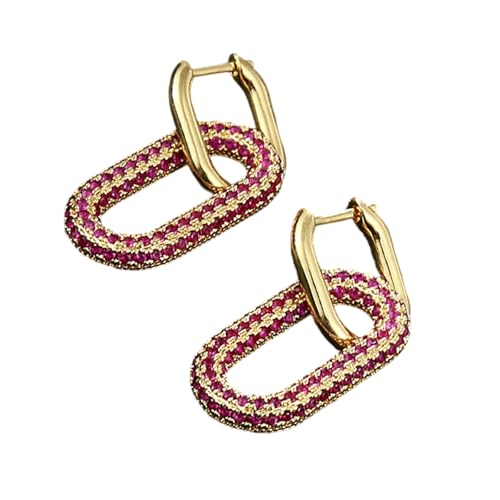 Geometrische Ohrhänger mit Herz-Ohrschnallen, modischer ovaler Schmuck, Kupferstruktur, geeignet für Damen und Jugendliche, moderner Schmuck, Einheitsgröße, Wie beschrieben, Wie beschrieben Geometrische Ohrhänger mit Herz-Ohrschnallen, modischer ovaler Schmuck, Kupferstruktur, geeignet für Damen und Jugendliche, moderner Schmuck, Einheitsgröße, Wie beschrieben, Wie beschrieben von LAIOUSN