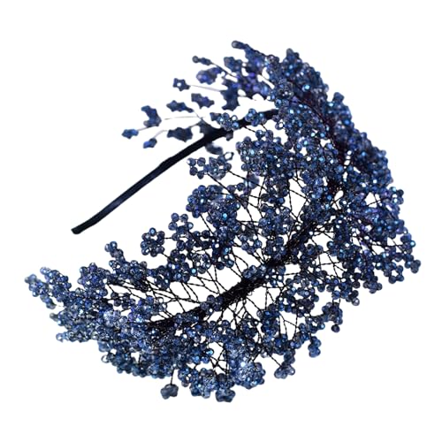 Kristall-Stirnband, Party-Haarreif, glitzernd, gewebtes Haarband, Braut, Hochzeit, Braut, Stirnband, Abendparty, Frisuren-Accessoire, elegantes Haarteil von LAIOUSN