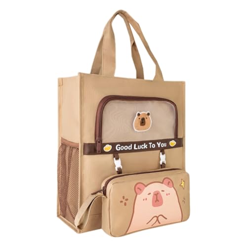 LAIOUSN Canvas-Tasche mit Cartoon-Druck, Bücher mit Seitentaschen, abnehmbares Stifteetui, Bleistift-Griff, Schulbedarf, abnehmbares Federmäppchen, Mädchen, Cartoon-Druck, Bücher mit Seitentaschen, a LAIOUSN Canvas-Tasche mit Cartoon-Druck, Bücher mit Seitentaschen, abnehmbares Stifteetui, Bleistift-Griff, Schulbedarf, abnehmbares Federmäppchen, Mädchen, Cartoon-Druck, Bücher mit Seitentaschen, a von LAIOUSN