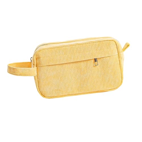 LAIOUSN Cord-Federmäppchen, großes Fassungsvermögen, Federmäppchen, ästhetische Tasche, Stiftebeutel, Schreibtisch-Organizer für Studenten, koreanische Stile, Kord, große Kapazität, gelb LAIOUSN Cord-Federmäppchen, großes Fassungsvermögen, Federmäppchen, ästhetische Tasche, Stiftebeutel, Schreibtisch-Organizer für Studenten, koreanische Stile, Kord, große Kapazität, gelb von LAIOUSN