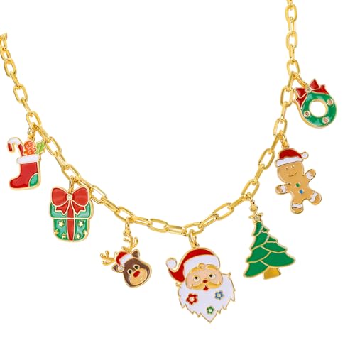 LAIOUSN Elegante Weihnachts-Charm-Halskette, Festival-Anhänger, modische Urlaubskette, geeignet als Party-Accessoire, Einheitsgröße, Wie beschrieben, Wie beschrieben von LAIOUSN
