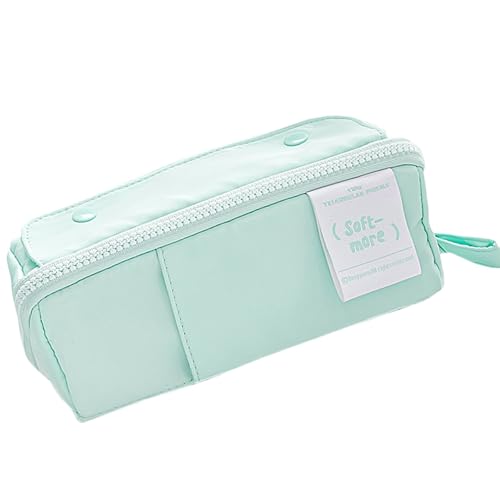 LAIOUSN Mehrzweck-Federmäppchen, großes Fassungsvermögen, ausziehbare Taschen, Reise-Kosmetik-Aufbewahrungstasche für Studenten, Frauen, Mädchen, Schreibwaren-Organizer, mint LAIOUSN Mehrzweck-Federmäppchen, großes Fassungsvermögen, ausziehbare Taschen, Reise-Kosmetik-Aufbewahrungstasche für Studenten, Frauen, Mädchen, Schreibwaren-Organizer, mint von LAIOUSN