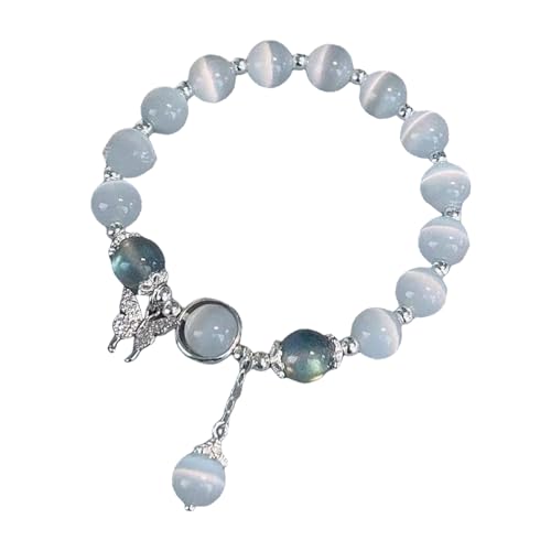 LAIOUSN Modische Opale, Meerblau mit Mondlichtern, Kristalle, tragbar, für Damen und Mädchen von LAIOUSN