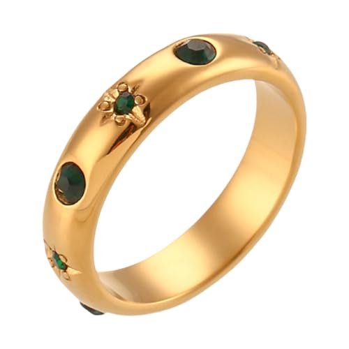 LAIOUSN Party-Ringe, Handschmuck, einzigartige Metallringe, die einen modischen Look für diejenigen, die Individualität umarmen, Edelstahlschmuck, S, Wie beschrieben, Wie beschrieben von LAIOUSN