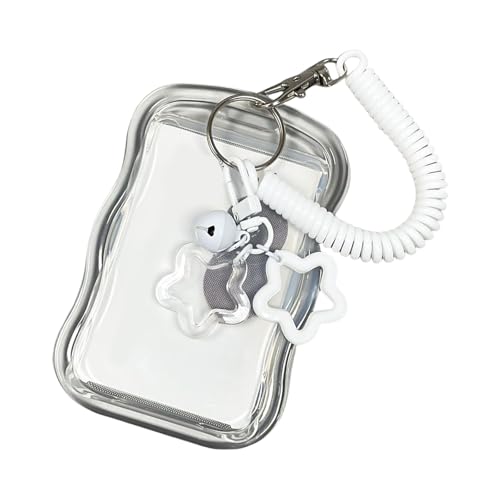 LAIOUSN Transparentes Kartenetui mit Federschnur, Kartenhalter für Sicherheit, Medizin, Kreditkarte, wasserabweisende Hülle, weiß LAIOUSN Transparentes Kartenetui mit Federschnur, Kartenhalter für Sicherheit, Medizin, Kreditkarte, wasserabweisende Hülle, weiß von LAIOUSN
