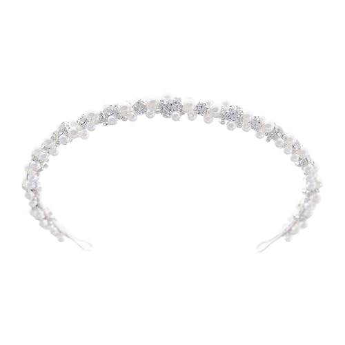 Luxuriöses, handgefertigtes Haarband mit Strasssteinen und Perlen, stabile bequeme Passform für Abendveranstaltungen, stilvolles Accessoire, bequeme Haarspange aus Metalllegierung Luxuriöses, handgefertigtes Haarband mit Strasssteinen und Perlen, stabile bequeme Passform für Abendveranstaltungen, stilvolles Accessoire, bequeme Haarspange aus Metalllegierung von LAIOUSN