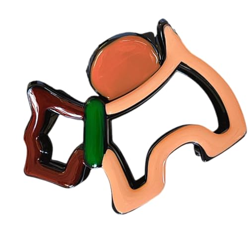 Moderne Welpen-Haarklammer aus Acryl, rutschfest, starker Griff, leichtes Accessoire für Damen und Jugendliche von LAIOUSN