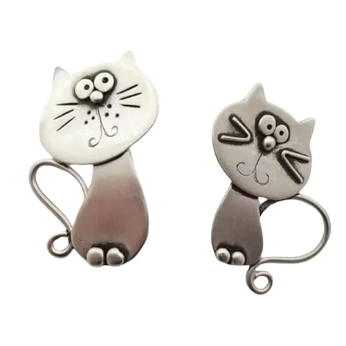 Retro-Katzen-Ohrringe, urige Ohrstecker für Damen, bequemes Accessoire für Frauen, individualisiert, modisch Retro-Katzen-Ohrringe, urige Ohrstecker für Damen, bequemes Accessoire für Frauen, individualisiert, modisch von LAIOUSN