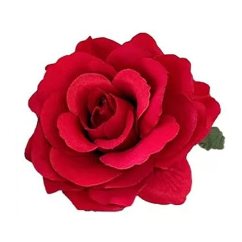 Rote Hibiskusblumen-Haarspange für Damen, modisches Haarzubehör, florale Haarnadel für Hochzeiten und Partys, Feiern von LAIOUSN