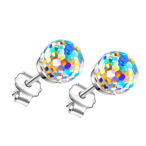 Stilvolle Kristallkugel-Ohrringe, Regenbogen-Zirkonia, Ohrstecker für trendige Frauen, einzigartiger, modischer Statement-Schmuck, bunte Ohrstecker, Multicolour, Wie beschrieben, Wie beschrieben Stilvolle Kristallkugel-Ohrringe, Regenbogen-Zirkonia, Ohrstecker für trendige Frauen, einzigartiger, modischer Statement-Schmuck, bunte Ohrstecker, Multicolour, Wie beschrieben, Wie beschrieben von LAIOUSN