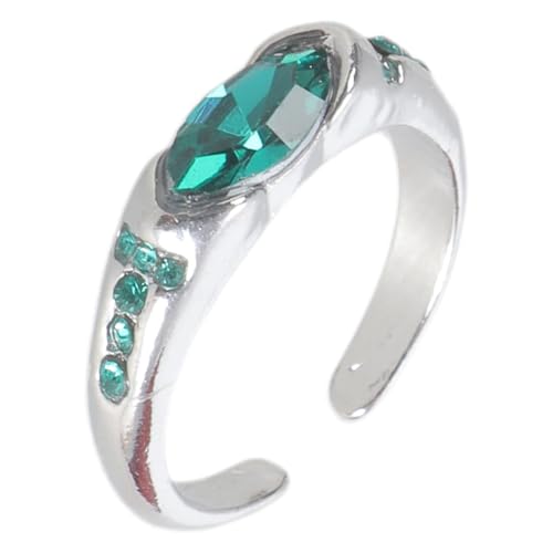 Vielseitiger breiter Ring mit Blumenmotiv für Damen und Frauen, plattiert, Modeaccessoire, Bastelbedarf für Modebegeisterte, Moissanit-Ringe mit Diamanten von LAIOUSN